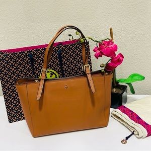 Pre-owned, Excellent Condition, Tory Burch emerson large tote bag - Brown/ Tan